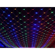 Светодиодная гирлянда "Сетка" 220V 120pcs (белый провод)